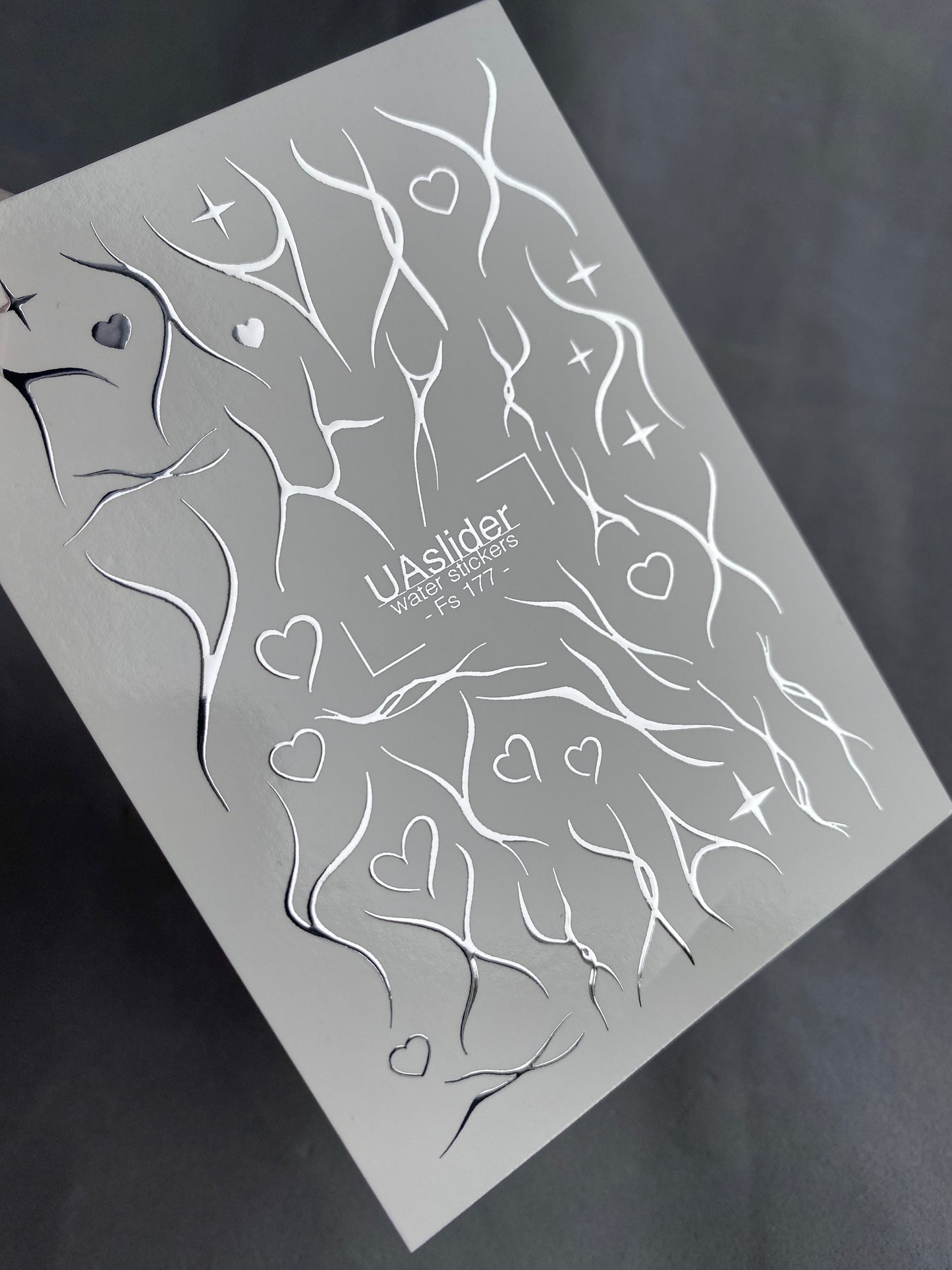 네일 워터 데칼 Fs-177 | 워터 슬라이드 네일 데칼 추상 | 미니멀리스트 바디 라인 아트