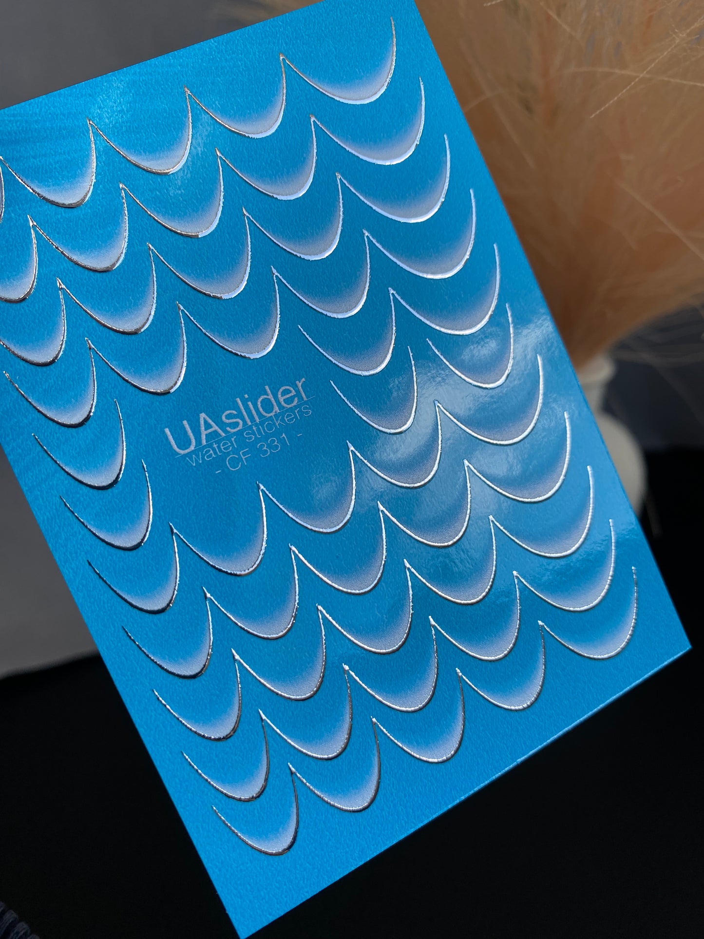 Nail Water Decal CF-331 | French Water Slide Nail Decals | Classic White Gradient Tips