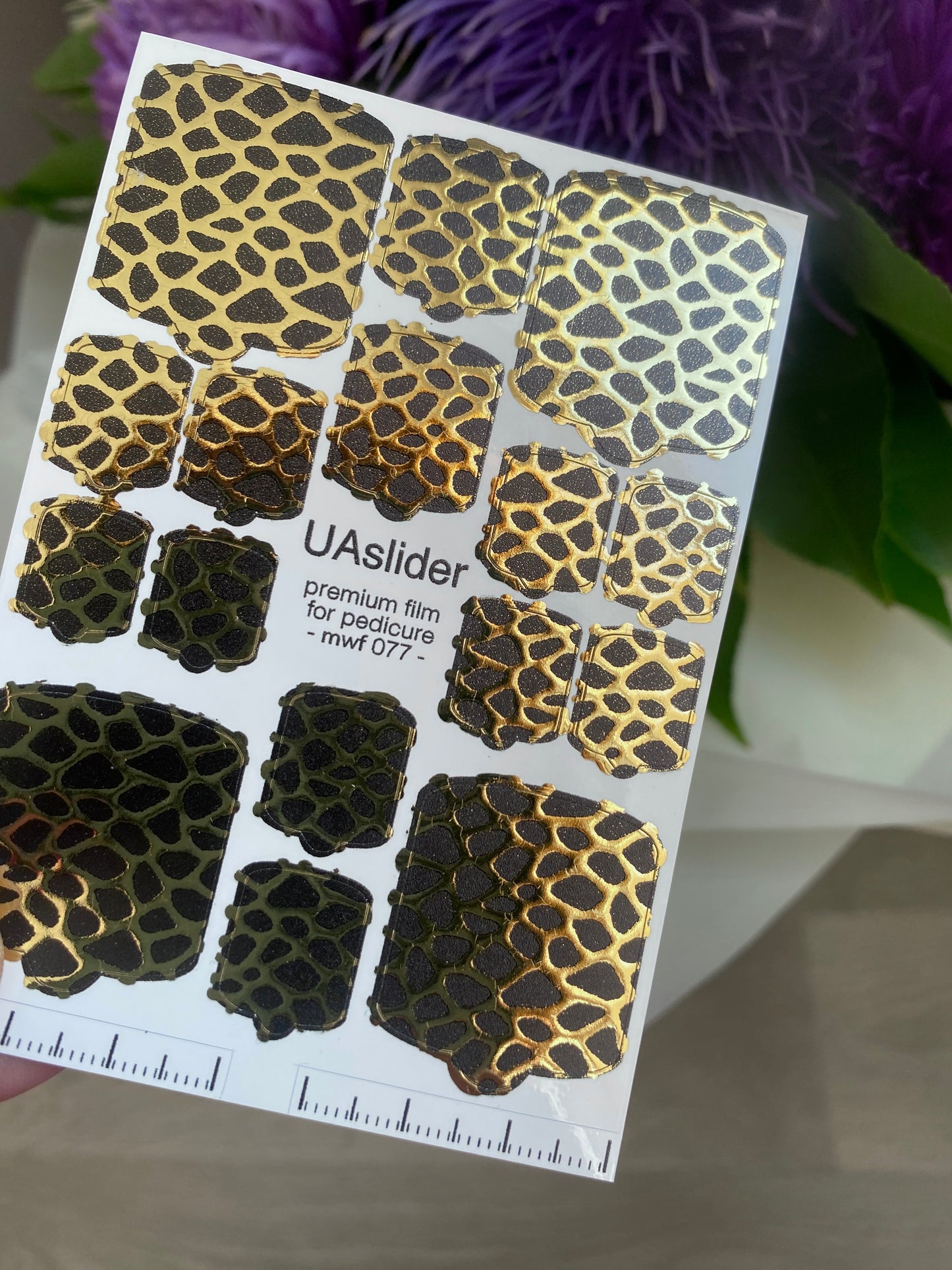 Pedicure nail wrap films mwf-077