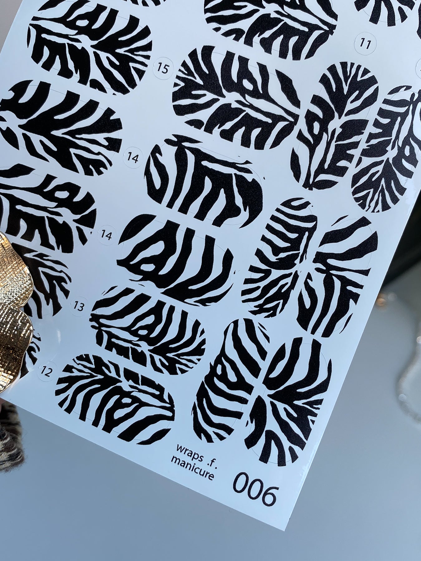 Nail wrap films wnb-006