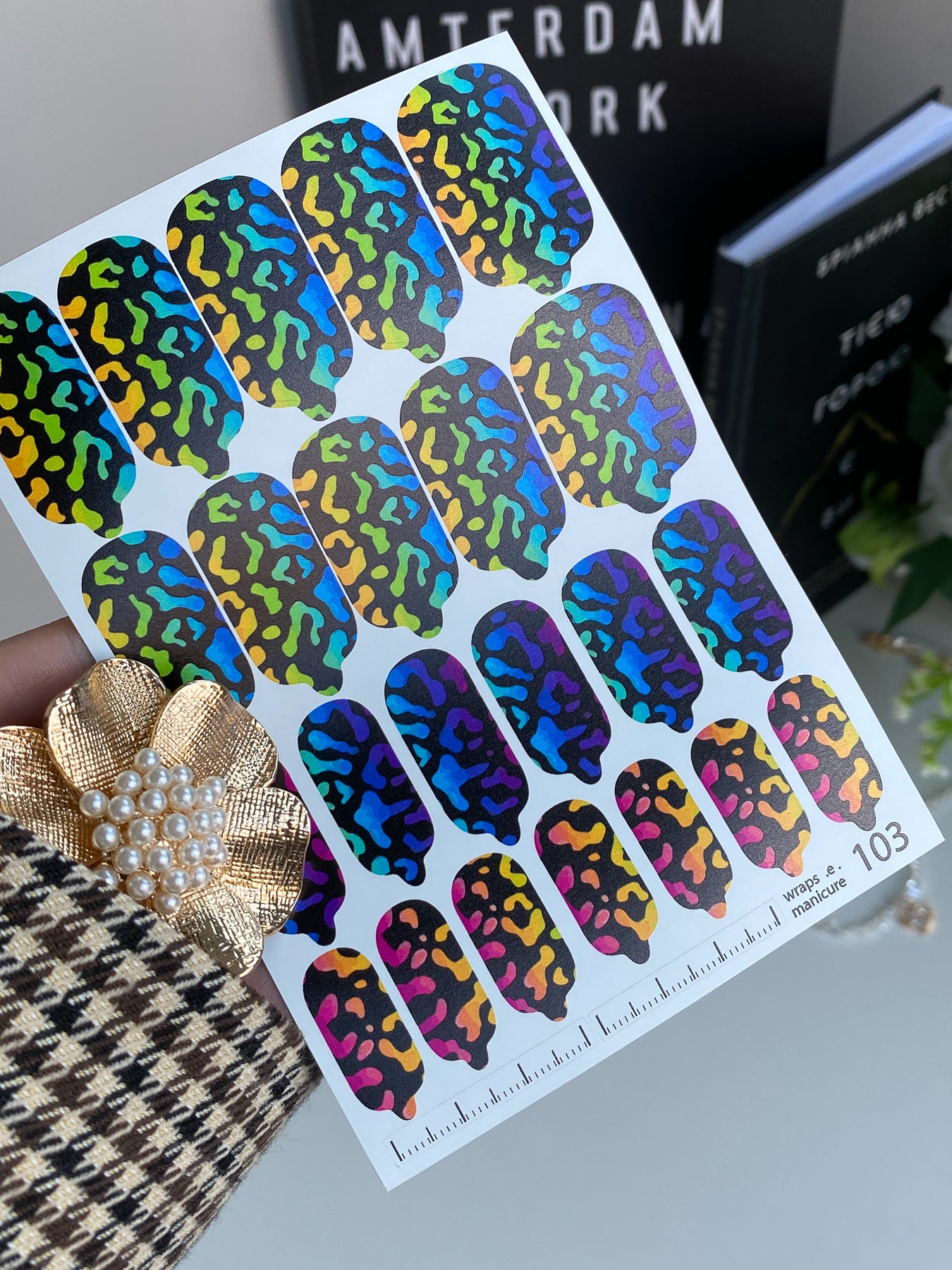 Nail wrap films wnb-103