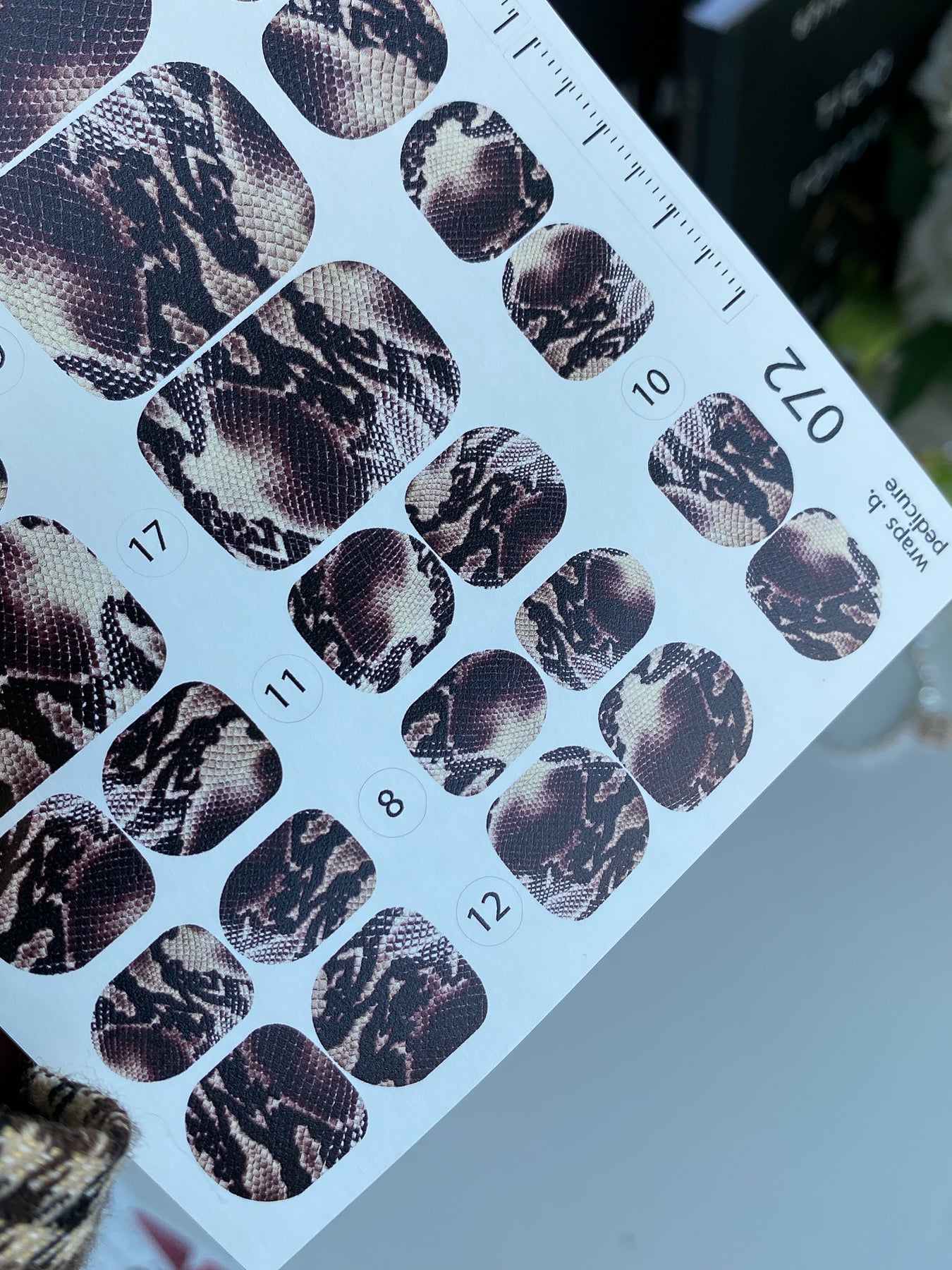 Nail wrap films wnb-072