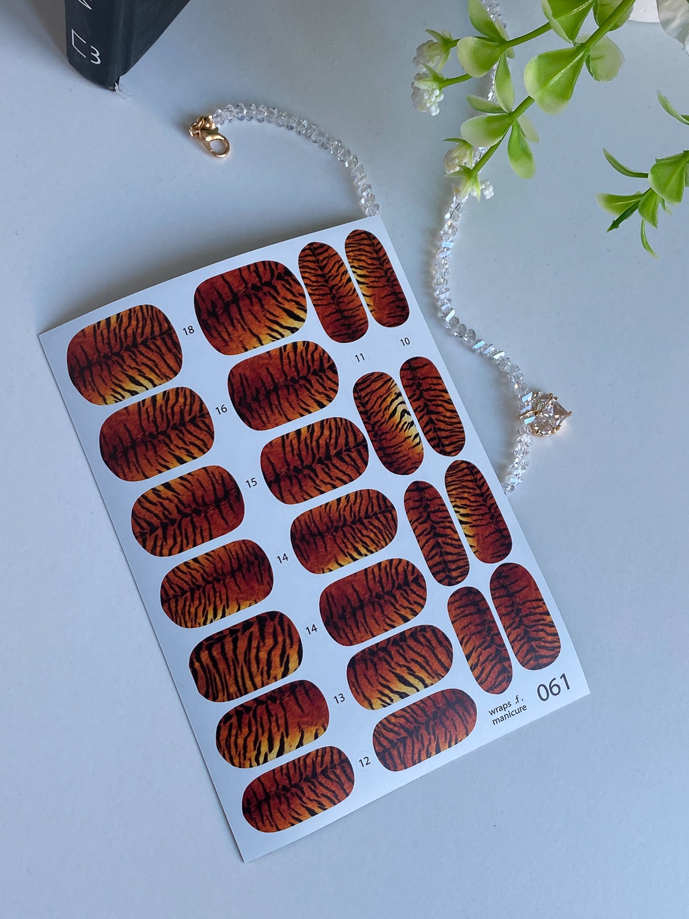 Nail wrap films wnb-061