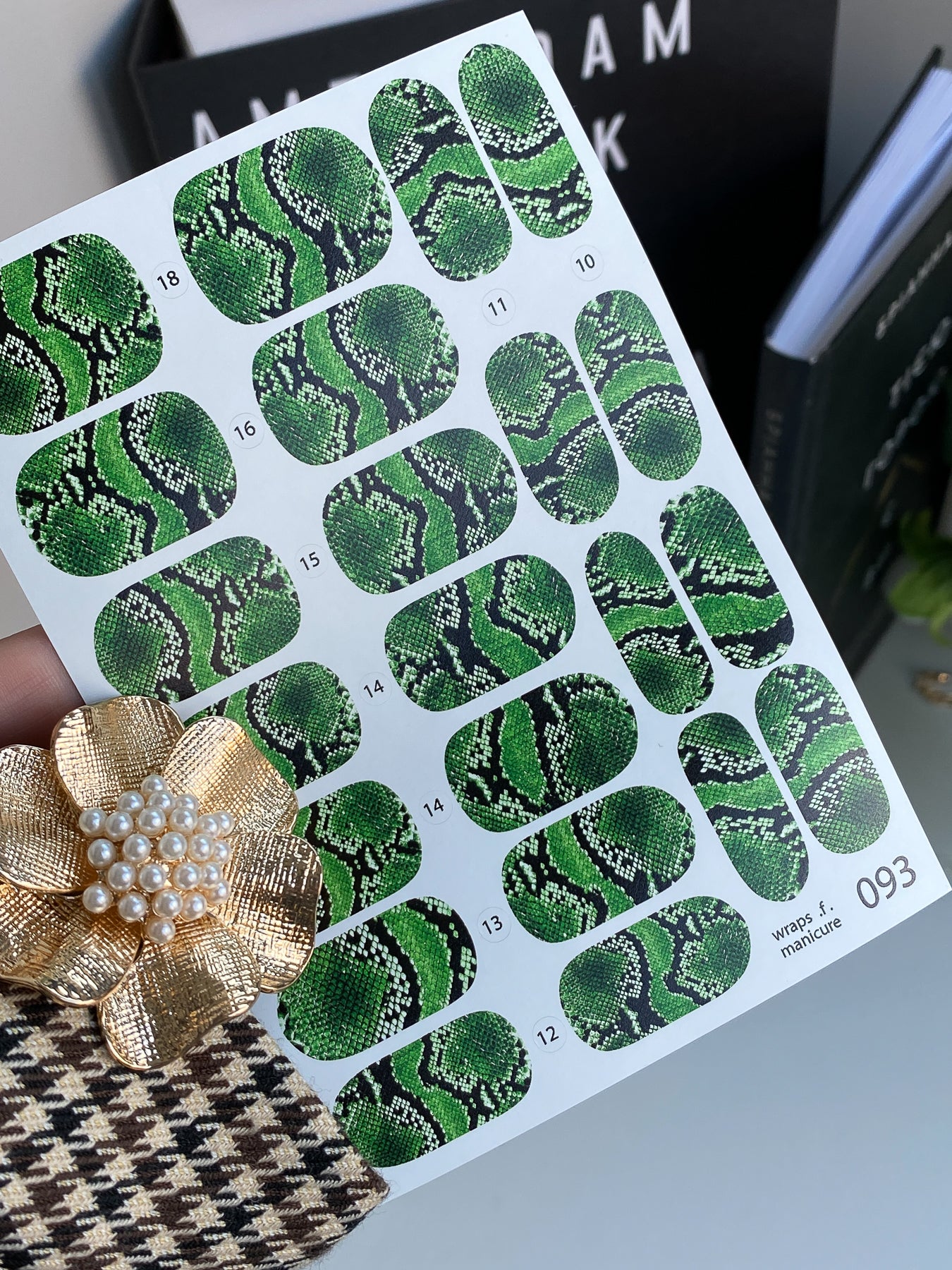 Nail wrap films wnb-093