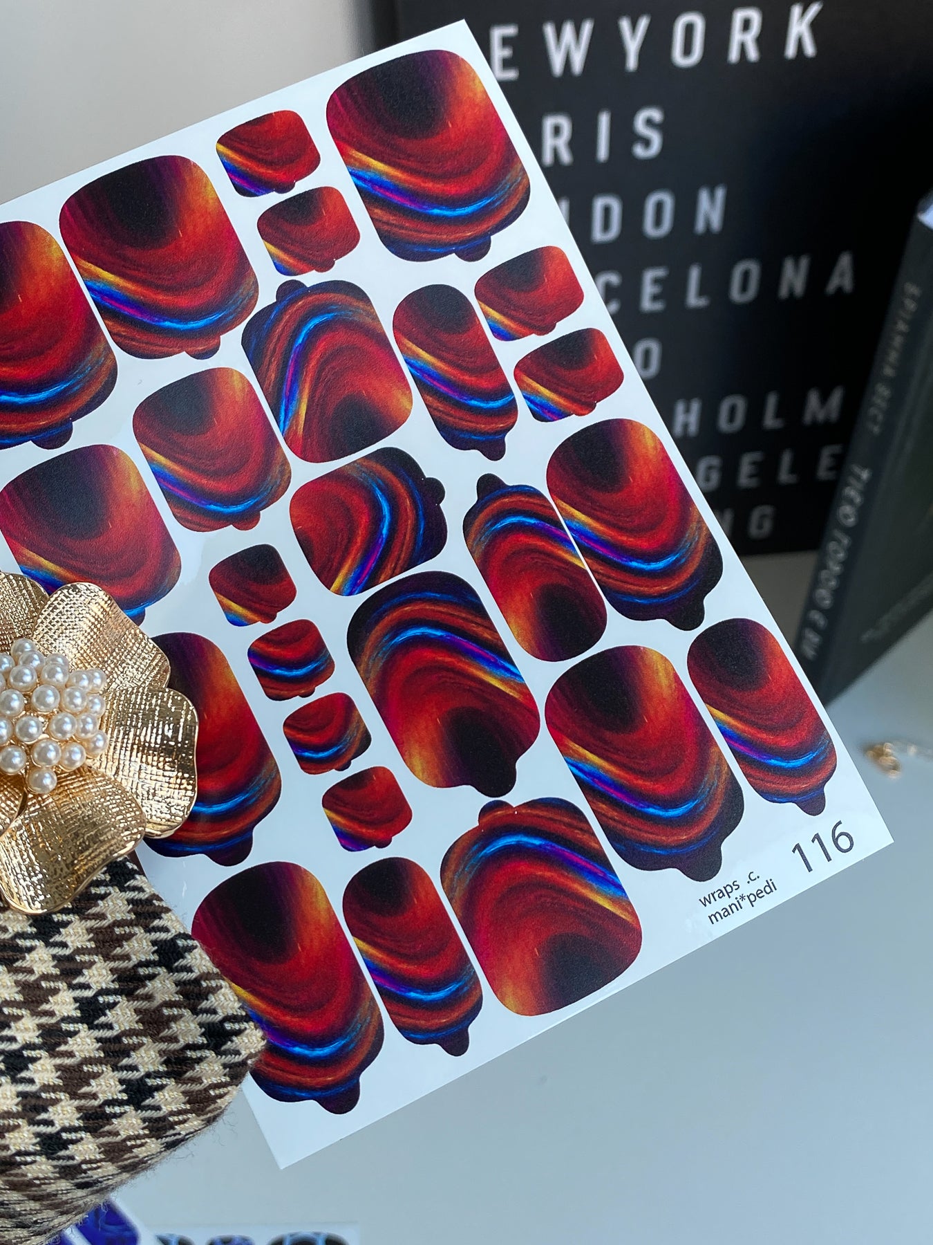 Nail wrap films wnb-116