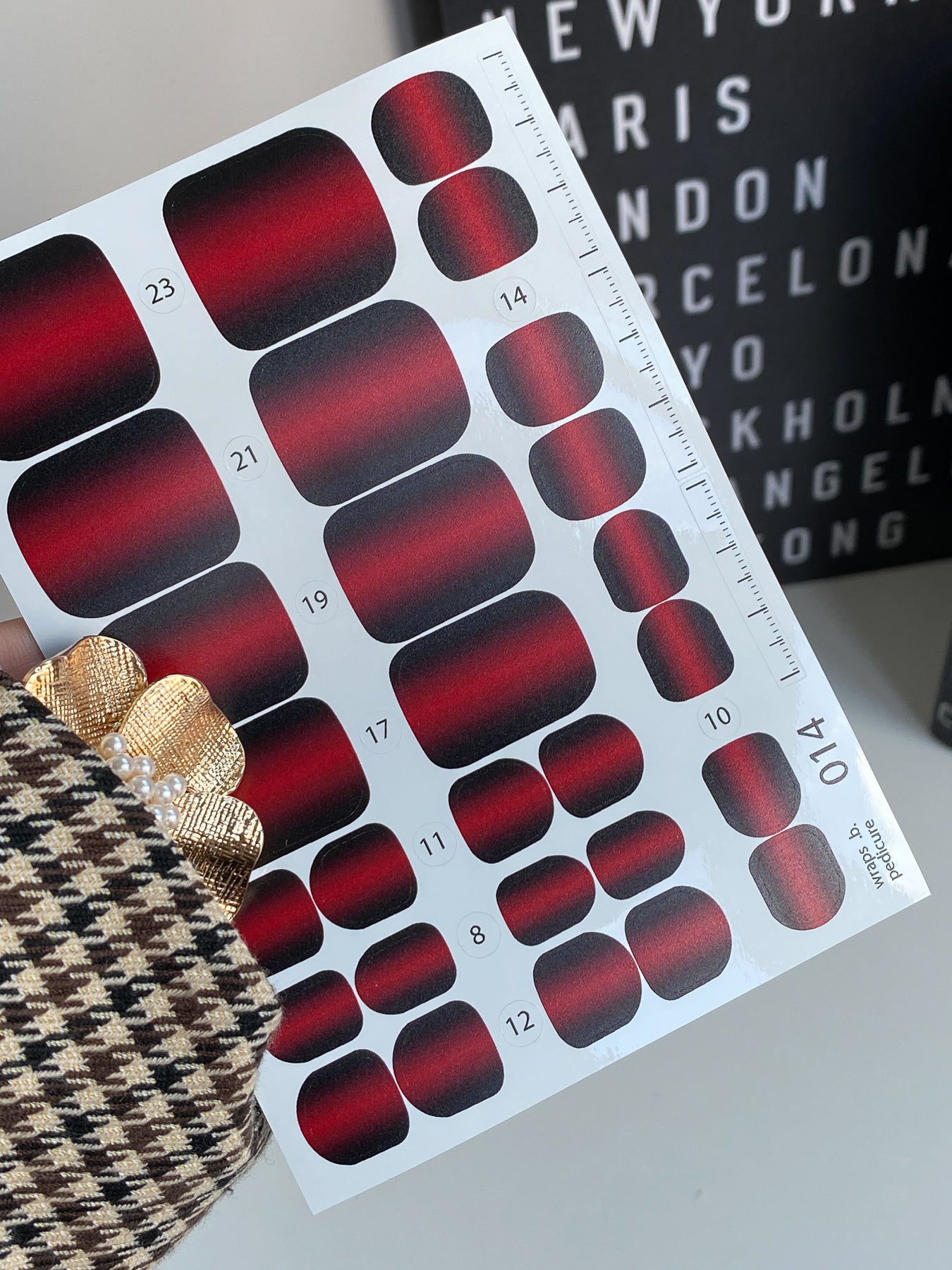 Nail wrap films wnb-014