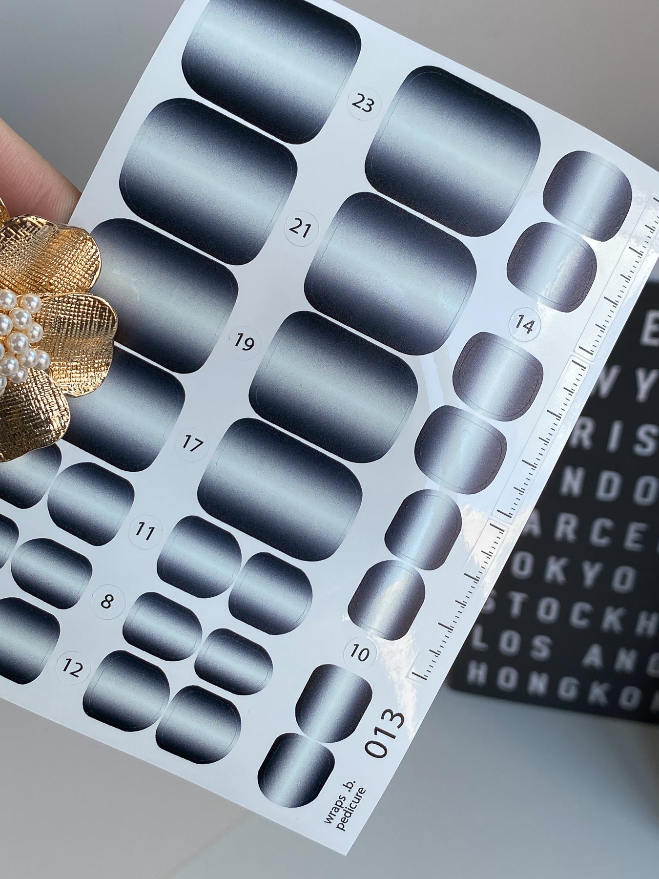 Nail wrap films wnb-013