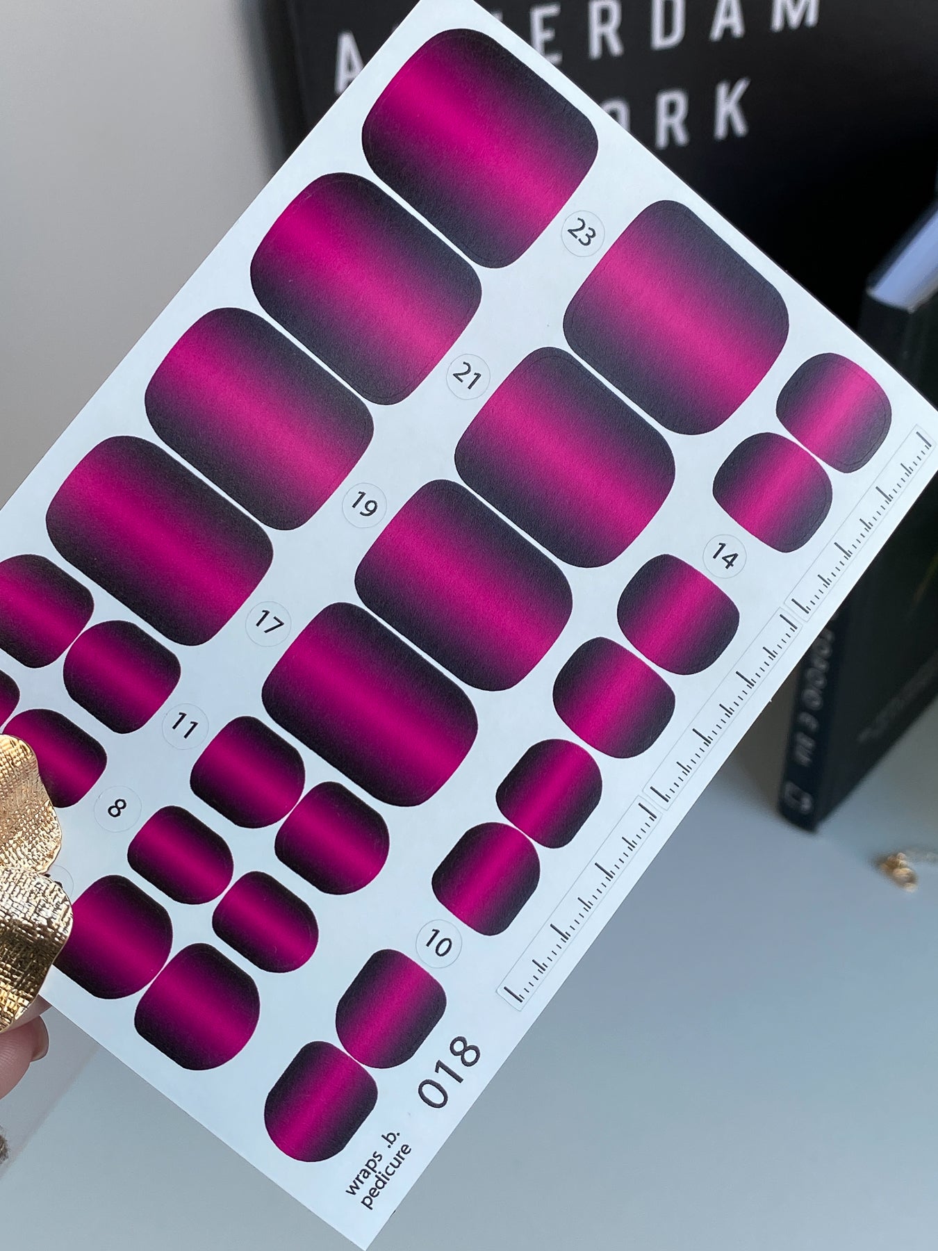 Nail wrap films wnb-018