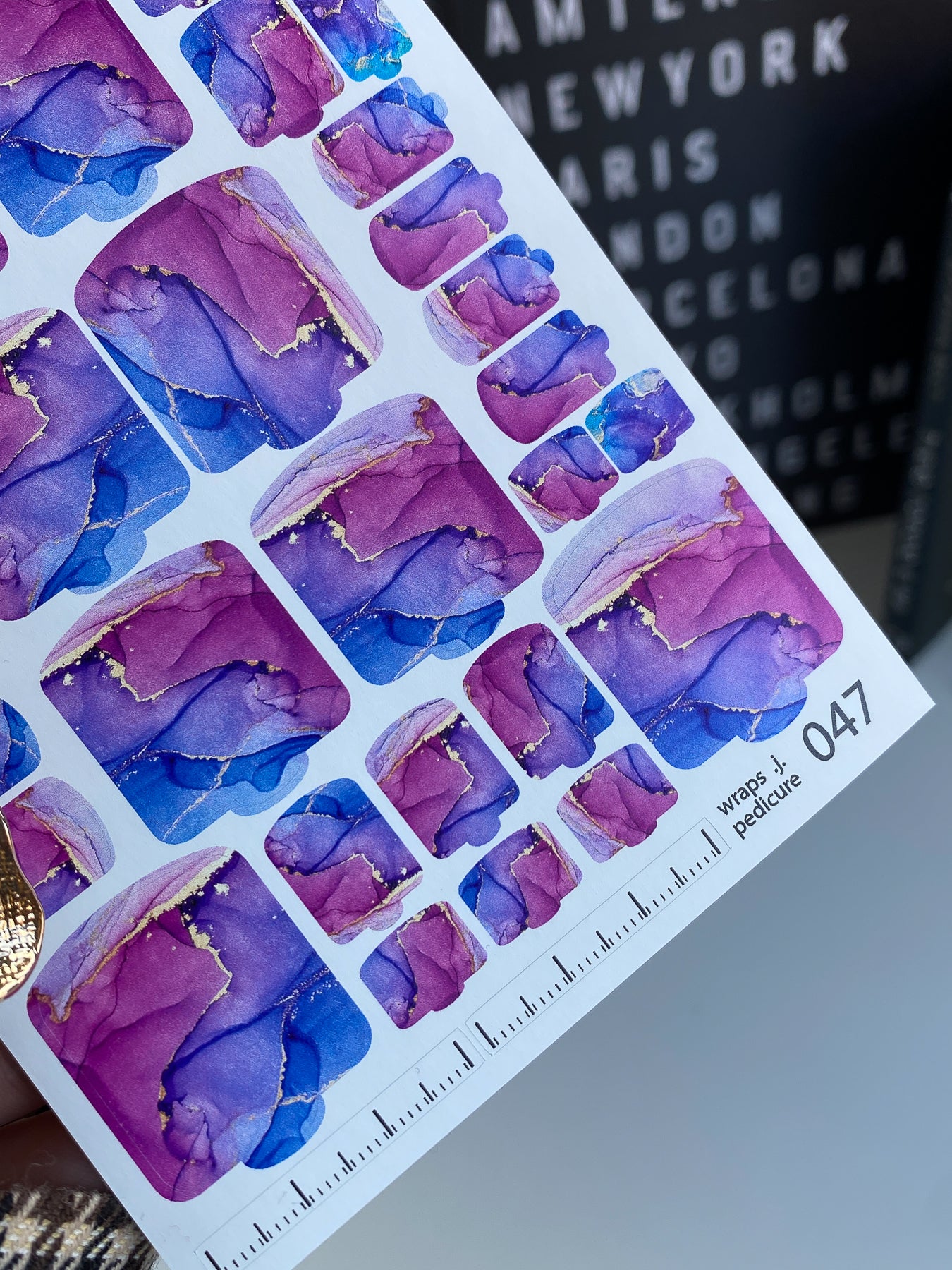 Nail wrap films wnb-047