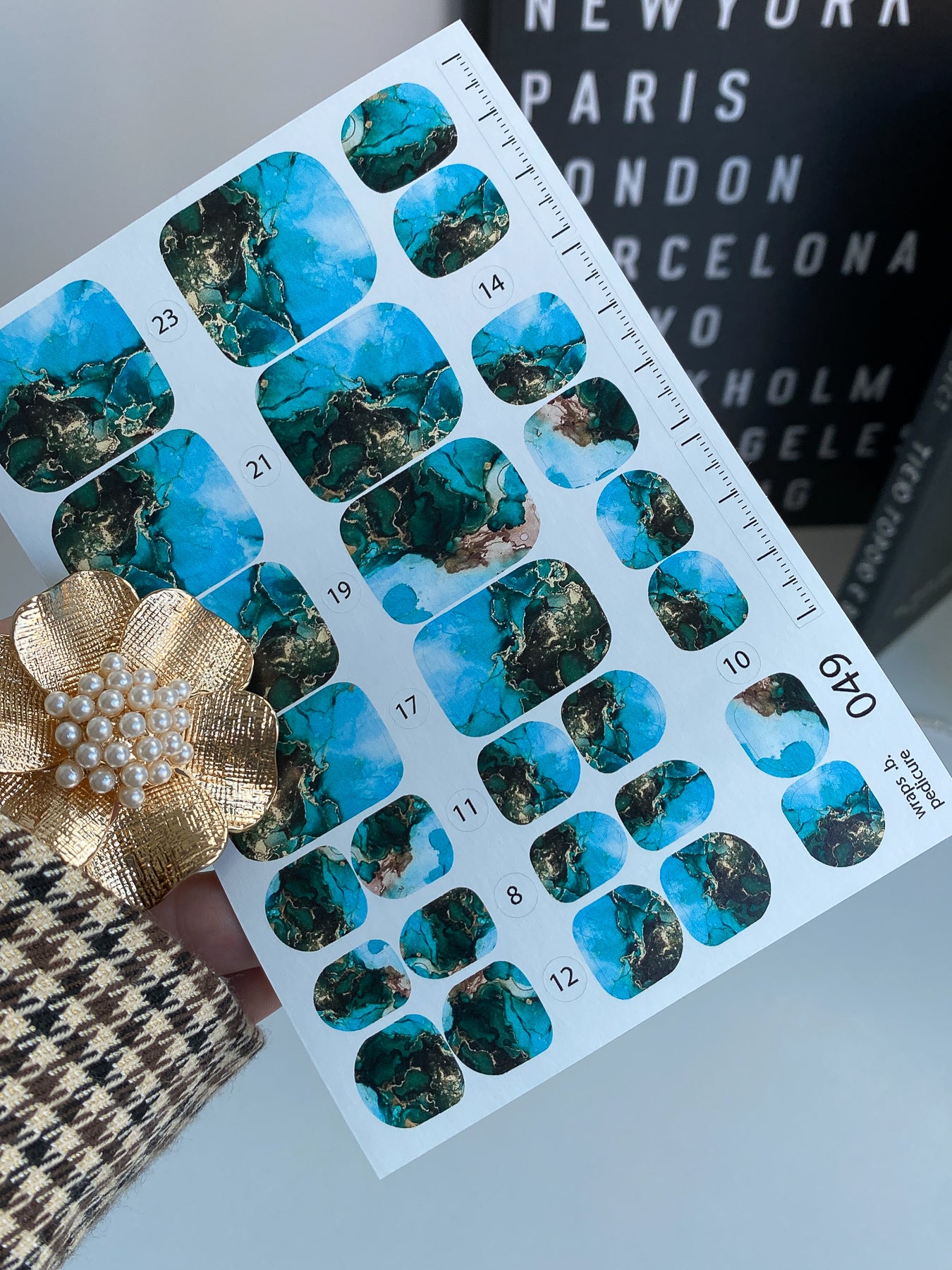 Nail wrap films wnb-049