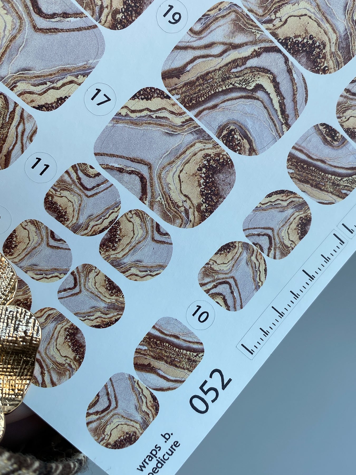 Nail wrap films wnb-052