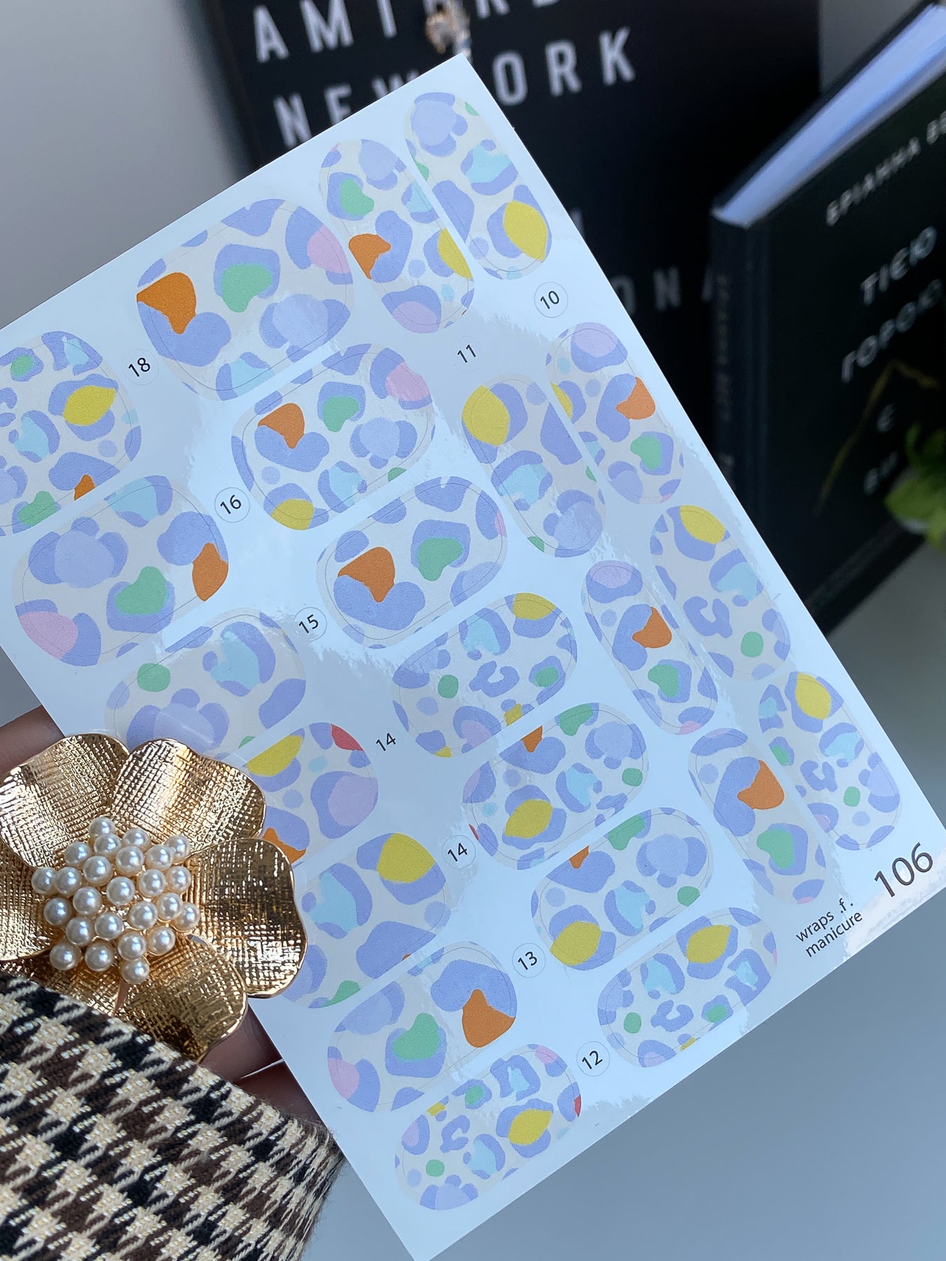 Nail wrap films wnb-106