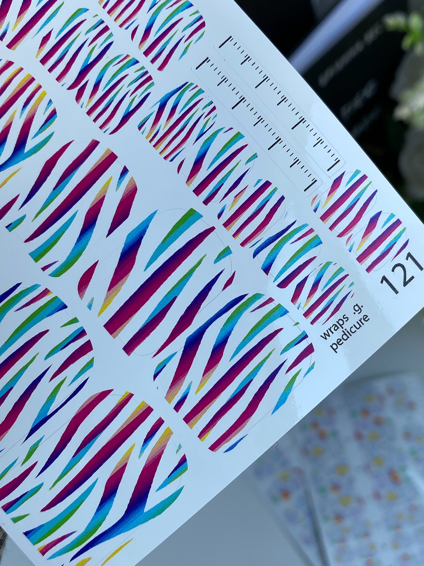 Nail wrap films wnb-121