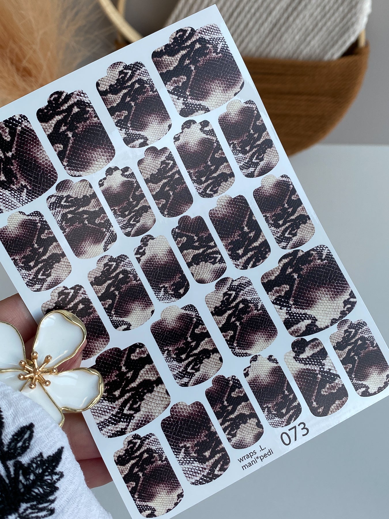 Nail wrap films wnb-073