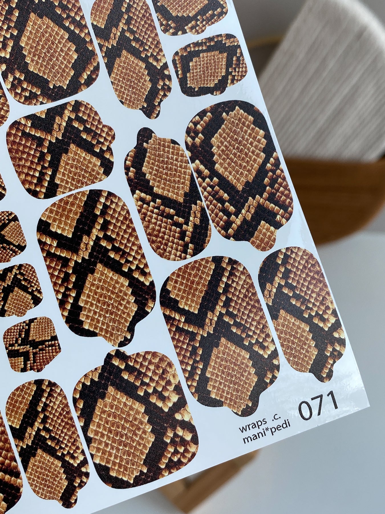 Nail wrap films wnb-071