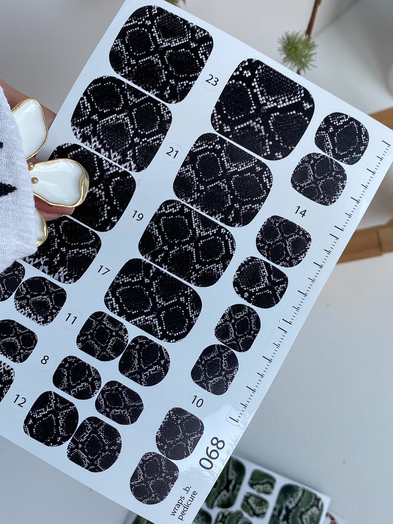 Nail wrap films wnb-068