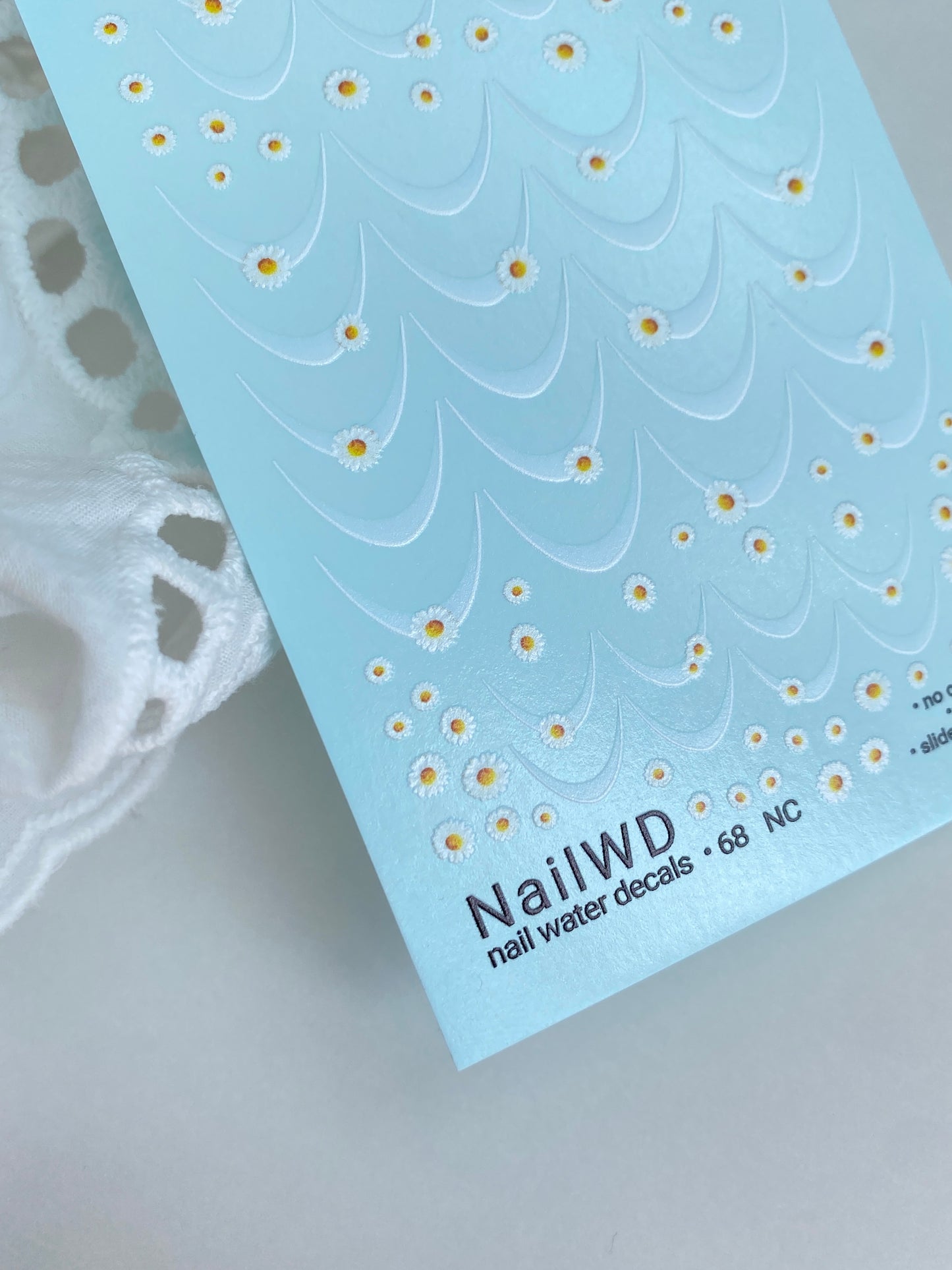 Nagel Water Decal 68 NailWD | Water Slide Nagel Decals Madelief Bloemen | Fijn Bloemmotief