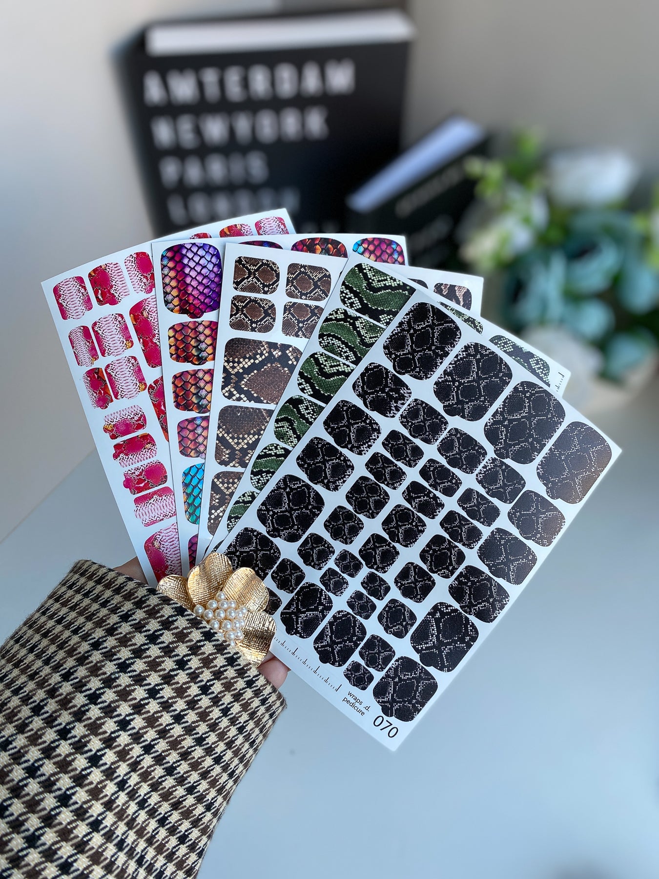 Nail wrap films wnb-070