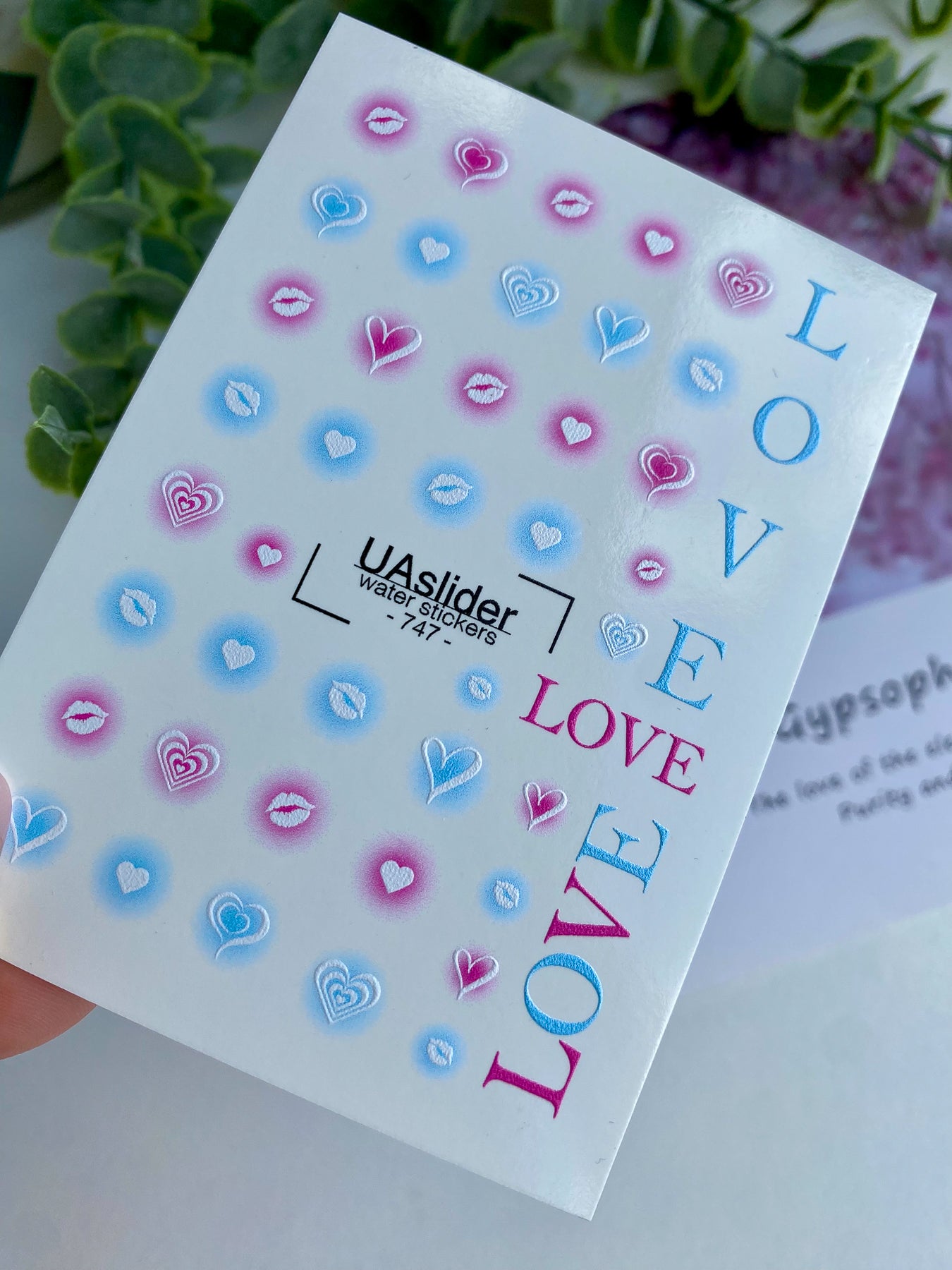 Nail Water Decal 747