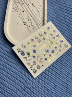 Nail Water Decal CF-119 | Berry Water Slide Nail Decals | Blueberries, Flowers & Sweet Cupcakes - UASLIDER