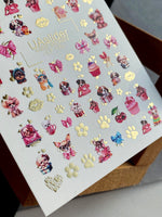 Nail Water Decal CF-170 | Cute Pet Nail Water Decals | Dogs, Cats & Paw Prints - UASLIDER