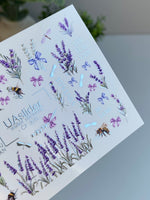 Nail Water Decal CF-370 | Water Slide Nail Decals | Lavender, Bees & Butterflies | Yes You Can & Vintage Quotes - UASLIDER