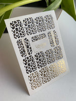 Nail Water Decal CF-449 | Animal Print Water Slide Nail Decals | Full Coverage Leopard Designs - UASLIDER