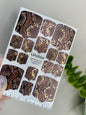 Pedicure nail wrap films mwf-031 | Nail Wrap Films for Pedicure | Brown Snake Print with Gold Foil
