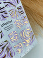Pedicure nail wrap films mwf-074 | Nail Wrap Films for Pedicure | Lilac Zebra Print with Gold Foil