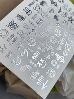 Nail Water Decal Fs-115 | Graffiti Water Slide Nail Decals | Urban Street Art Style - UASLIDER