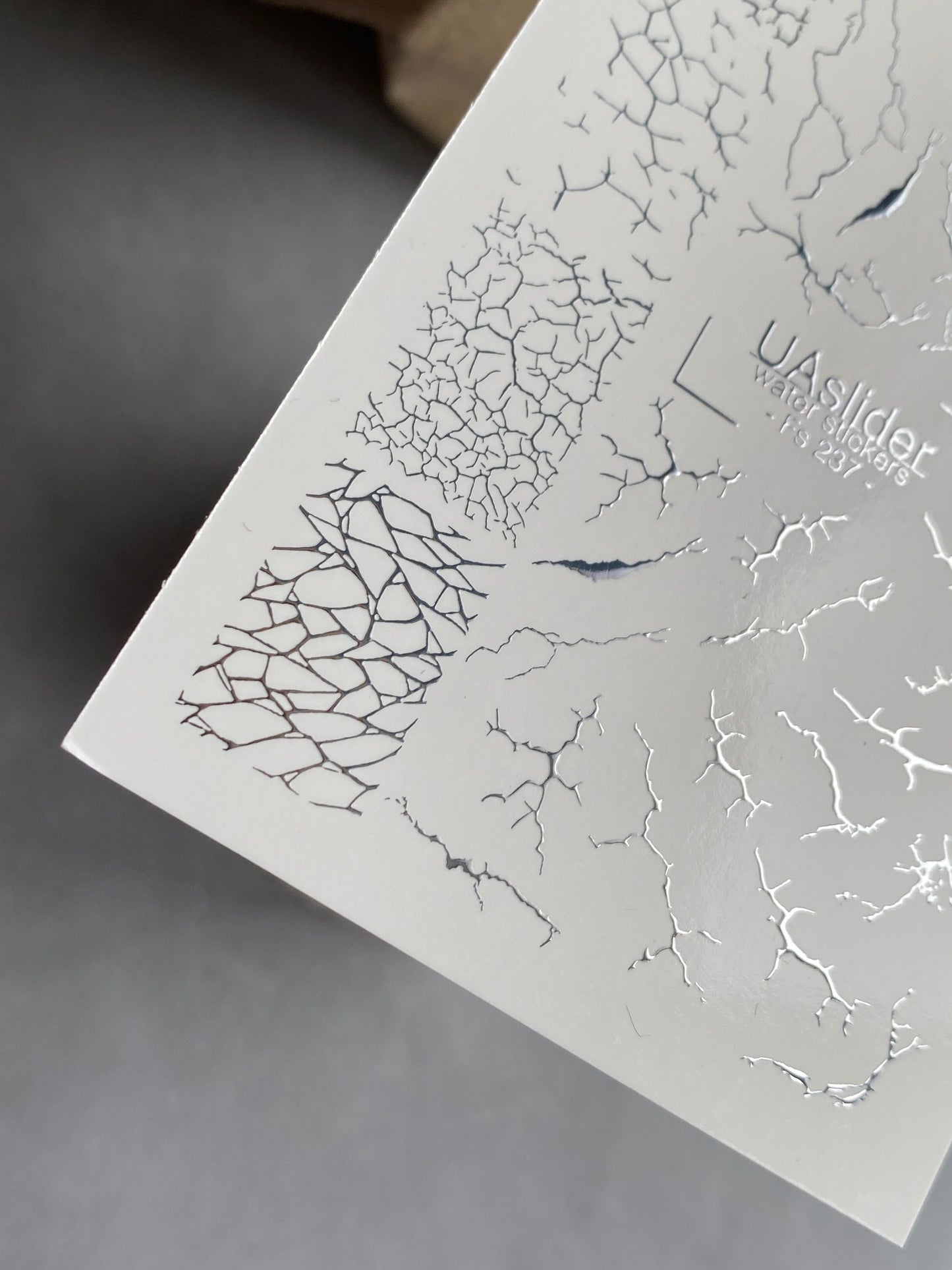 Nail Water Decal Fs-237 | Water Slide Nail Decals Crack Effect | Grunge Abstract Nail Art