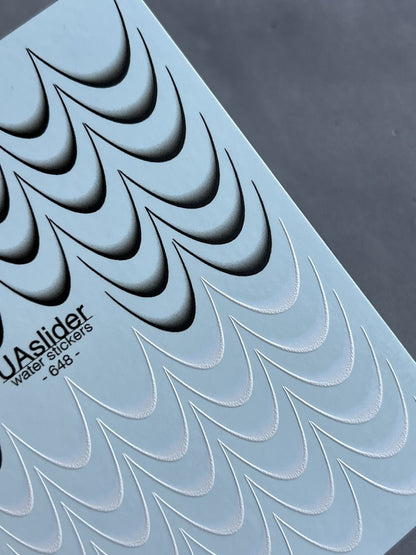 מדבקת מים לציפורניים 648