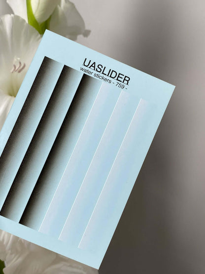 Nail Water Decal 759 packaging featuring water slide nail decals in various designs.