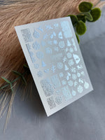 Nail Water Decal Fs-205 | Water Slide Nail Decals Christmas Ornaments | Snowflakes, Trees and Full Cover - UASLIDER