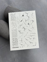 Nail Water Decal Fs-181 | Water Slide Nail Decals Crack Effect | Broken Lines Texture - UASLIDER