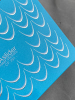 Nail Water Decal CF-291 | Minimalist Water Slide Nail Decals | Silver Crescent Moons for French Tips - UASLIDER