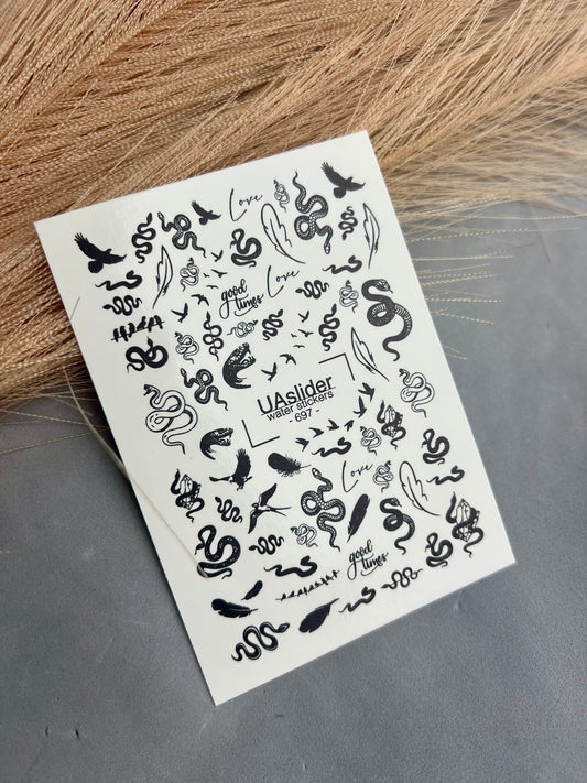 Nail Water Decal 697