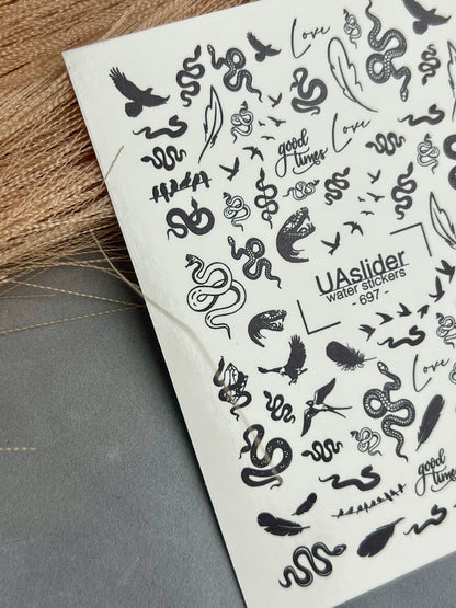 Nail Water Decal 697