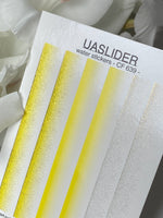 Nail Water Decal CF-639 | Gradient Water Slide Nail Decals | Yellow Ombre with Gold Glitter - UASLIDER