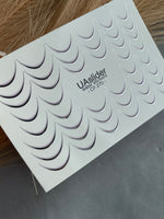 Nail Water Decal CF-270 | French Water Slide Nail Decals | Silver Curved Lines for French Tips - UASLIDER