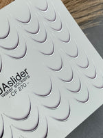 Nail Water Decal CF-270 | French Water Slide Nail Decals | Silver Curved Lines for French Tips - UASLIDER