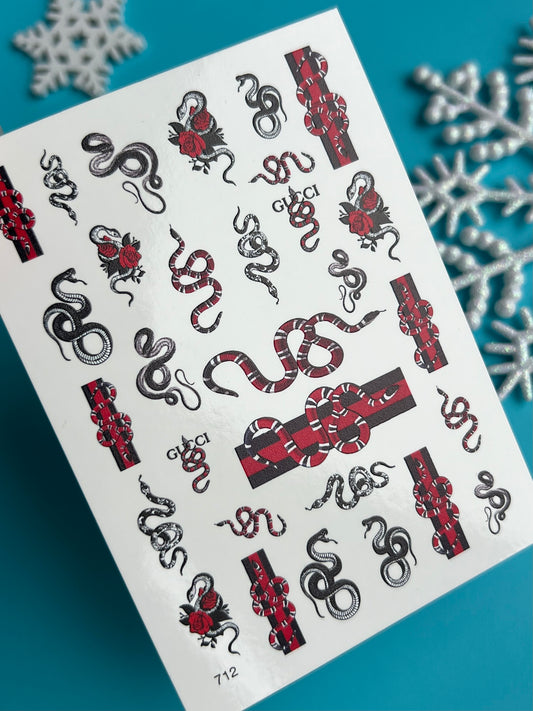 Nail Water Decal 712