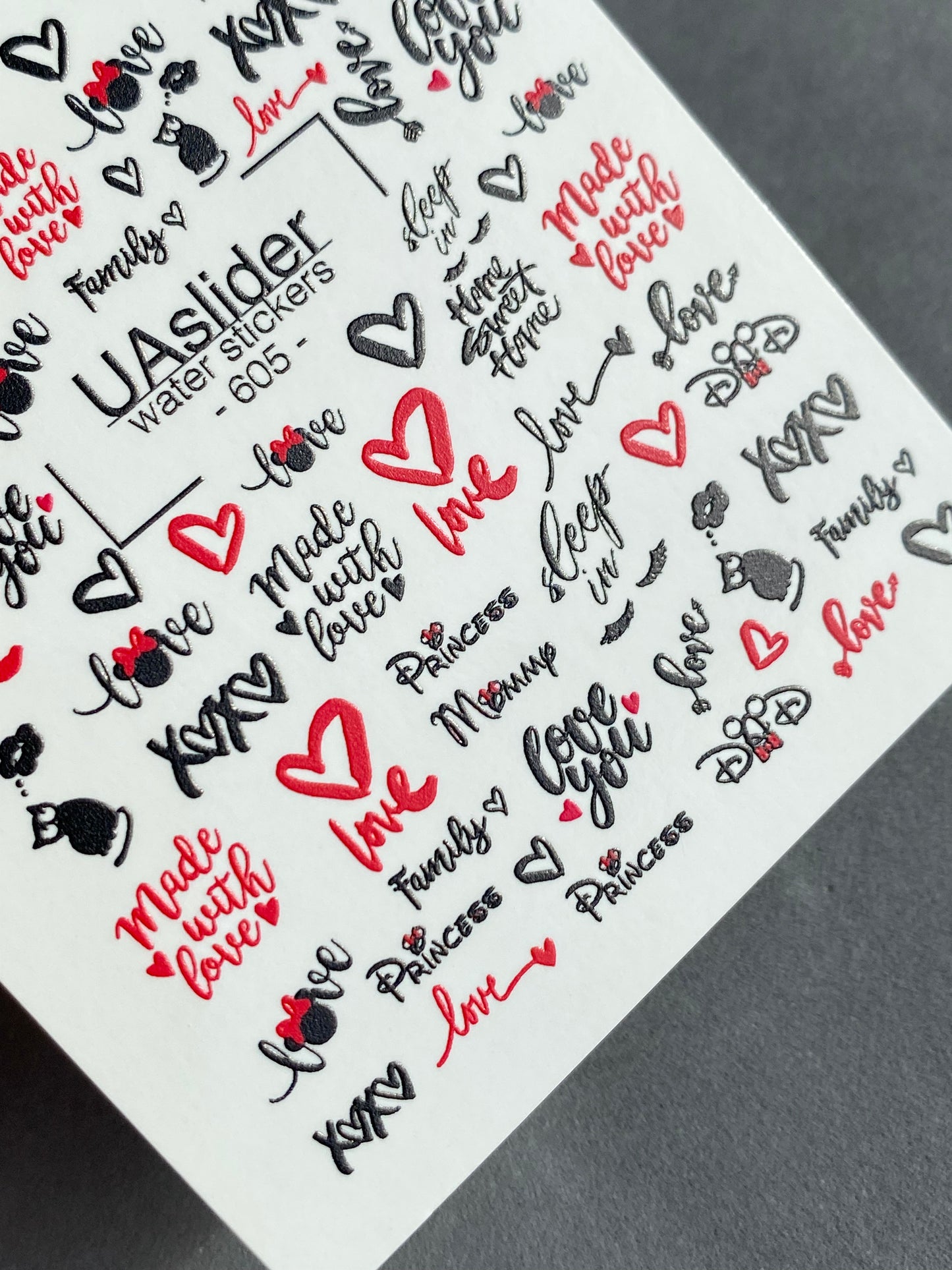 Nail Water Decal 605