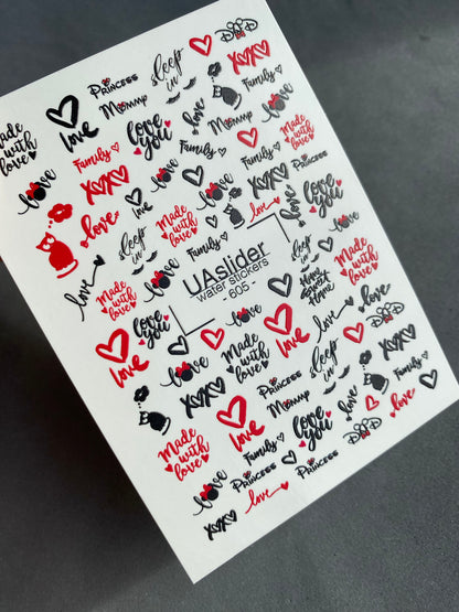 Nail Water Decal 605