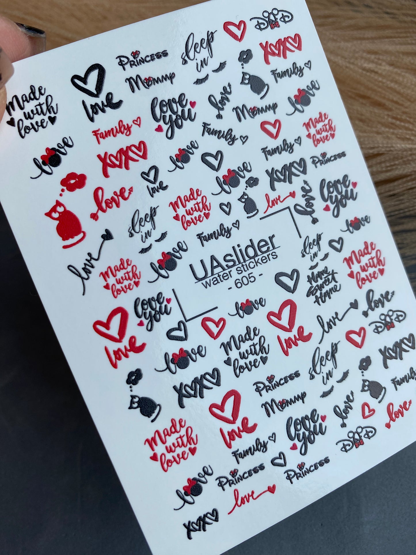 Nail Water Decal 605