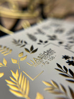 Nail Water Decal Fg-158 | Gold Foil Water Slide Nail Decals | Botanical & Leafy Designs - UASLIDER