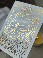 Nail Water Decal Fg-215 | Water Slide Nail Decals | Gold Foil Abstract Waves - UASLIDER