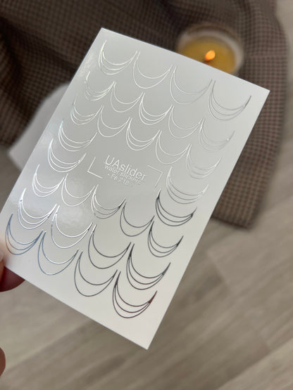 Nail Water Decal Fs-218 | Water Slide Nail Decals French Smile Lines | Elegant Curved Nail Art Design