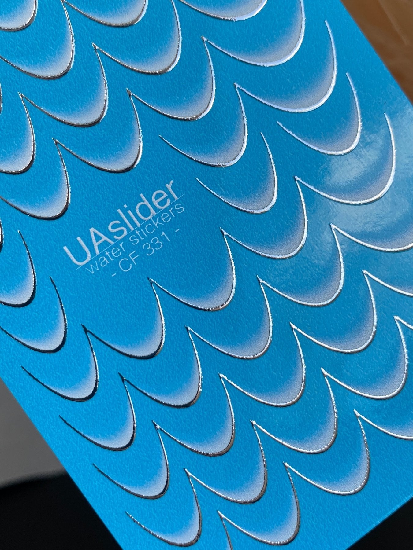 Nail Water Decal CF-331 | French Water Slide Nail Decals | Classic White Gradient Tips - UASLIDER