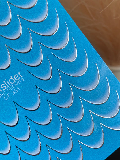 Nail Water Decal CF-331 | French Water Slide Nail Decals | Classic White Gradient Tips